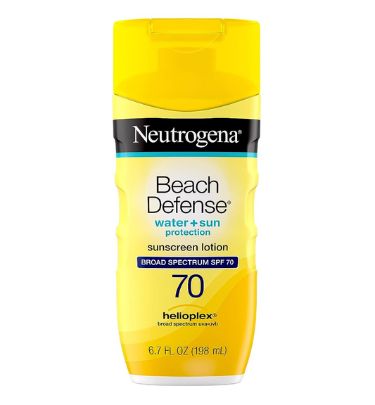 Neutrogena Beach Defense Water Resistant Sunscreen Lotion SPF 70, 6.7oz