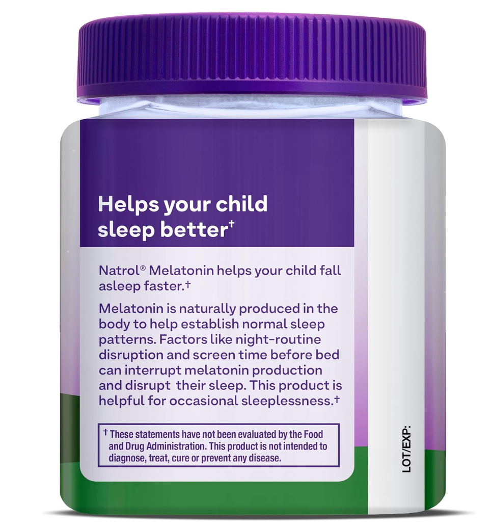 Natrol Melatonin 1mg, KIDS 4&up, 60 Gummies